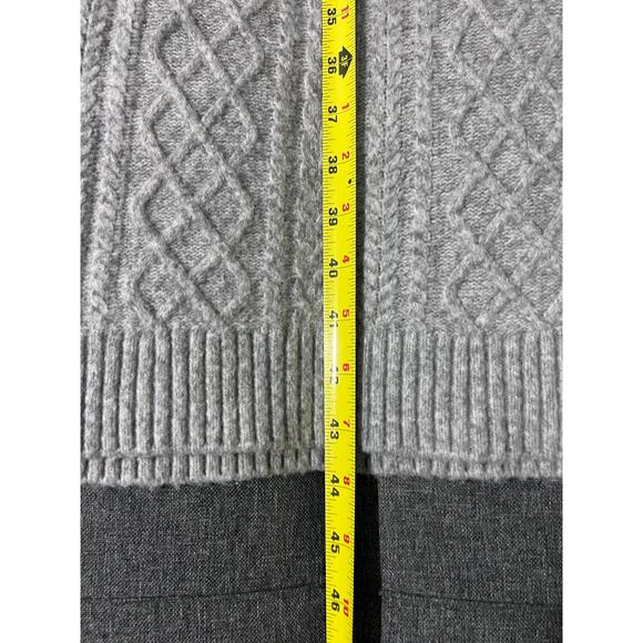 House of Harlow 1960 Sweater Dress Women Small Gray Cable Knit Midi Soft - Picture 4 of 8